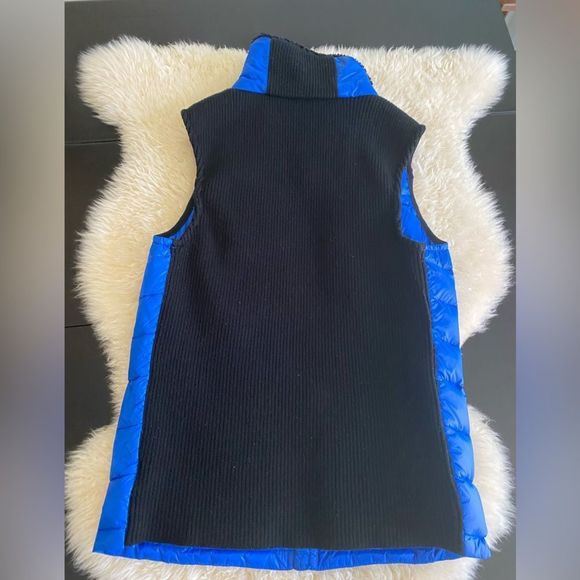 Calvin Klein puffer vest Black and Royal Blue with Down fill size S - Picture 8 of 11